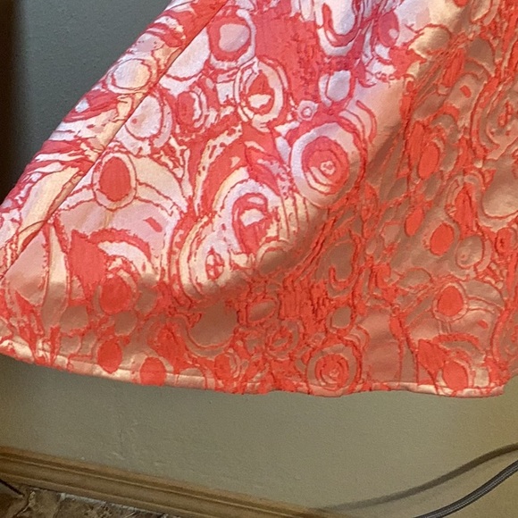 NWT Rickie Freeman Teri Jon Jacquard Sleeveless Tea Length Dress Woman’s Size 14 - Picture 10 of 16